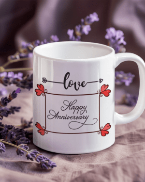 Happy Anniversary Ceramic Coffee Mug