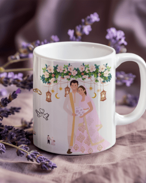 Happy Muslim Wedding Gift Ceramic Coffee Mug