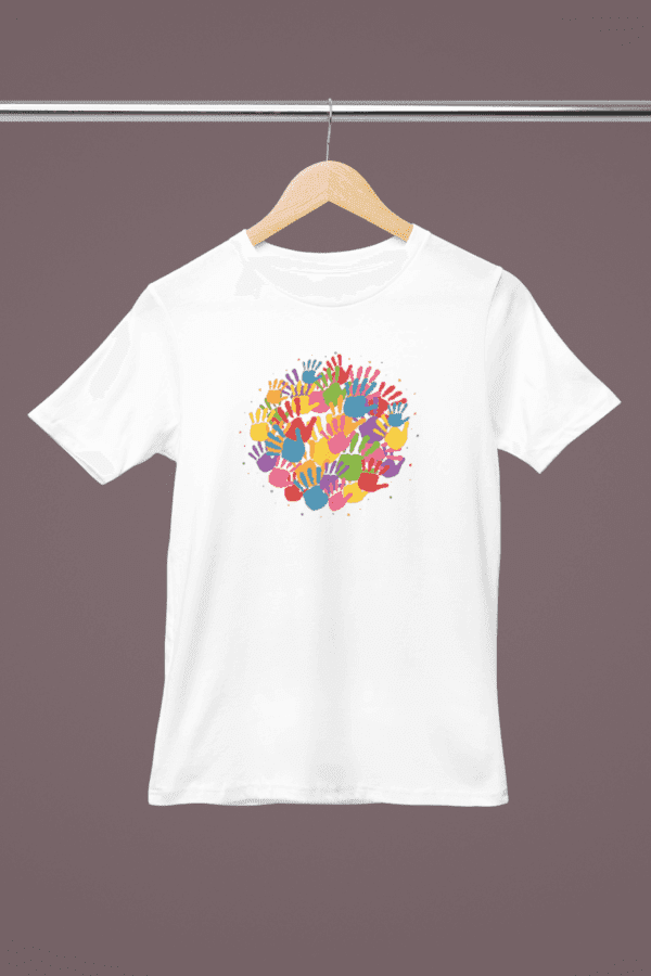 Holi T-Shirt – Vibrant Festival Wear, Quick-Dry & Breathable | Unisex | Color Hand Print