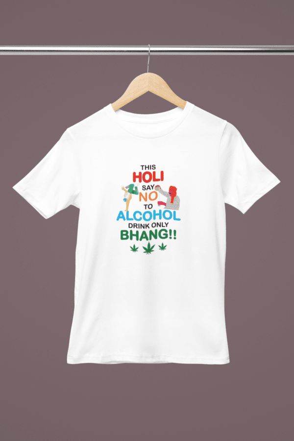 Holi T-Shirt – Vibrant Festival Wear, Quick-Dry & Breathable | Unisex | No Alcohol only Bhang