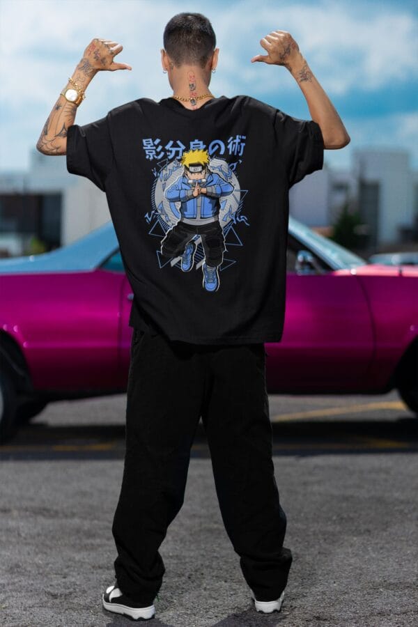 Oversized Printed T-Shirt – 100% Cotton French Terry | Unisex | Naruto