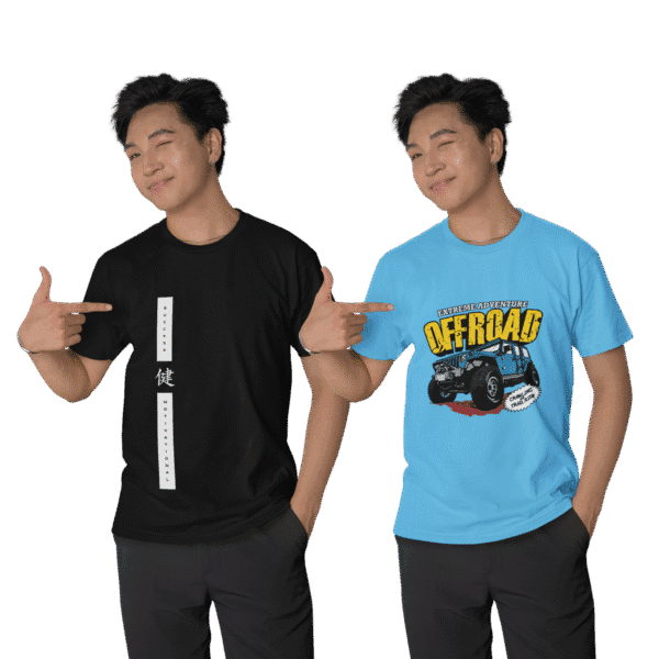 Cotton Blend Printed T-Shirt | Pack of 2 COMBO