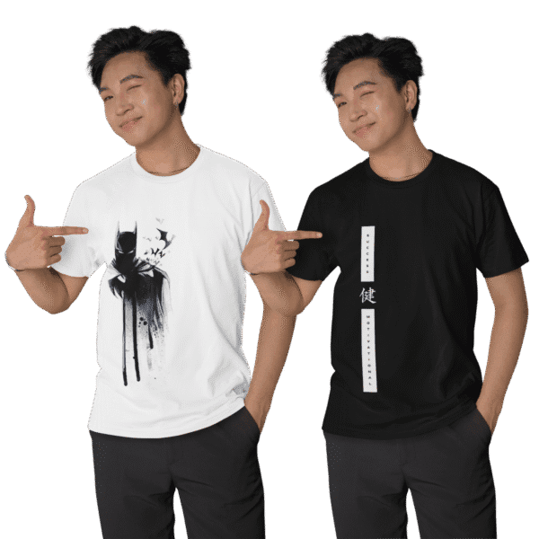 Cotton Blend Printed T-Shirt | Pack of 2 COMBO