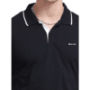 Mens Cotton Blend polo T-shirt Black