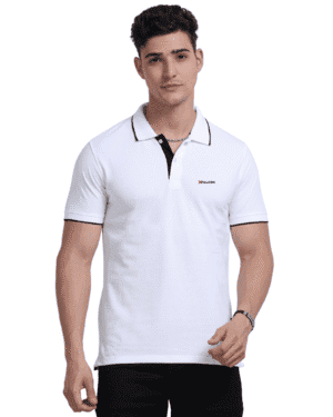 XFALCON Cotton Blend Polo T-Shirt For Men