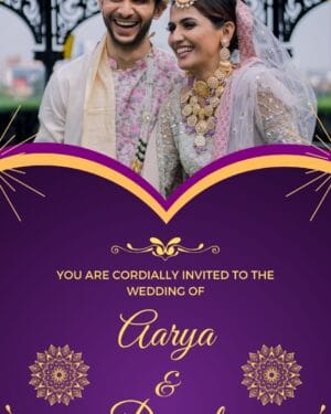 Save The Date Wedding Invitation Video Customized