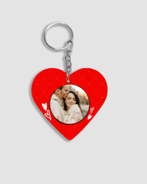 Customized Printed Key Chain - HEART