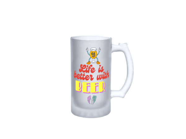 Frosted Beer Mug – Premium Quality with Personalized Name