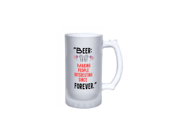 Frosted Beer Mug – Premium Quality with Personalized Name