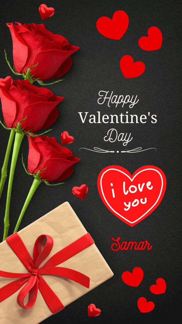 Personalized Valentine Wish Digital Wish Image - Surprise Your Loved Ones!
