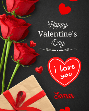 Personalized Valentine Wish Digital Wish Image - Surprise Your Loved Ones!