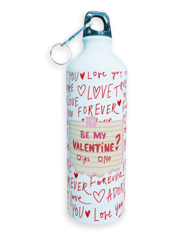 Valentine Gift | Sipper Water Bottle | High Quality Sports Metal & Lightweight | Valentine Gift