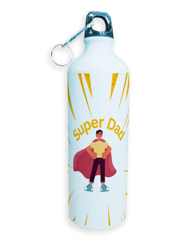 Super Dad | Sipper Water Bottle | High Quality Sports Metal & Lightweight