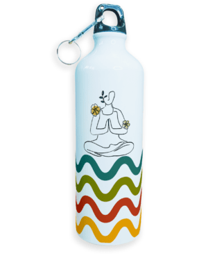 Yoga Meditation | Sipper Water Bottle | High Quality Sports Metal & Lightweight