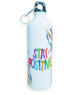 Sipper Water Bottle | High Quality Sports Metal & Lightweight | Stay Positive