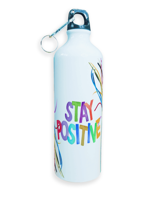 Sipper Water Bottle | High Quality Sports Metal & Lightweight | Stay Positive