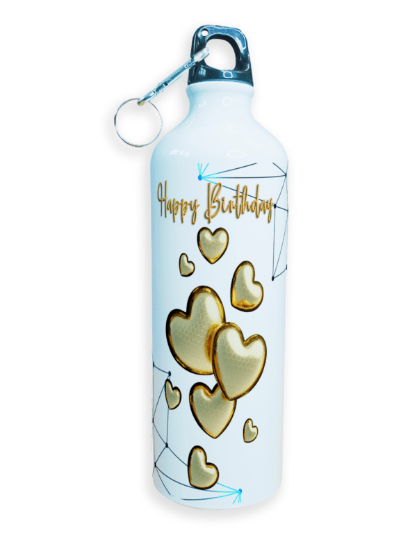Happy Birthday Gift | Sipper Water Bottle | High Quality Sports Metal & Lightweight | Customized Name Free