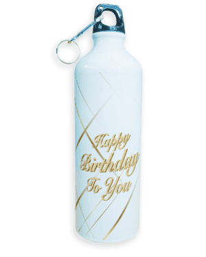 Happy Birthday Gift | Sipper Water Bottle | High Quality Sports Metal & Lightweight | Customized Name Free