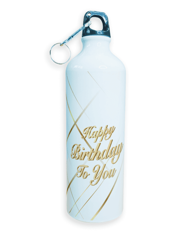 Happy Birthday Gift | Sipper Water Bottle | High Quality Sports Metal & Lightweight | Customized Name Free