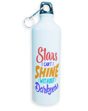 Sipper Water Bottle | High Quality Sports Metal & Lightweight | Star Can't Shine