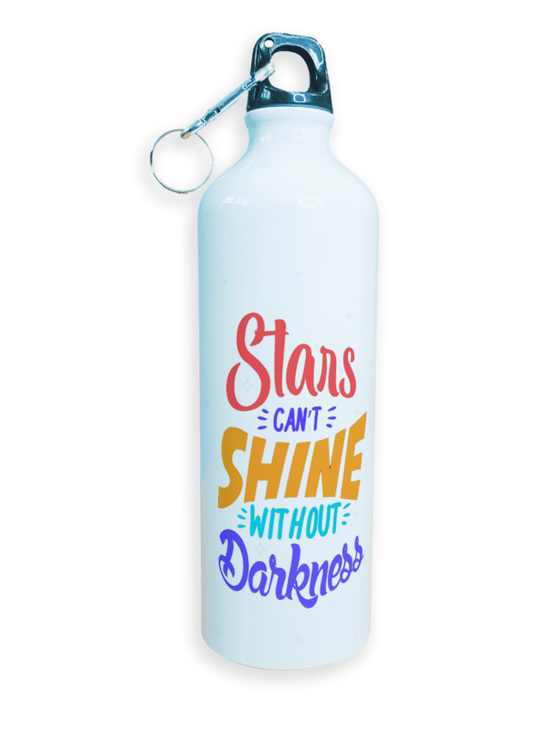 Sipper Water Bottle | High Quality Sports Metal & Lightweight | Star Can't Shine