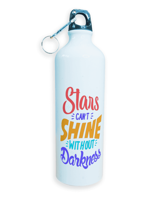 Sipper Water Bottle | High Quality Sports Metal & Lightweight | Star Can't Shine