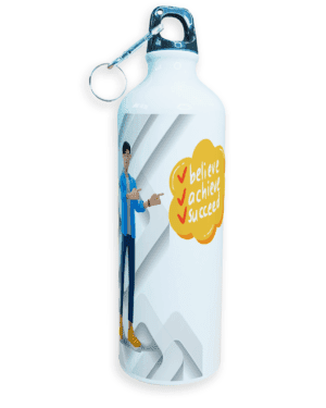 Sipper Water Bottle | High Quality Sports Metal & Lightweight | Believe