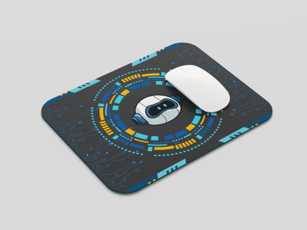 Mouse Pad Tech Robot | Gaming Pad Anti-Slip Base | High Durability