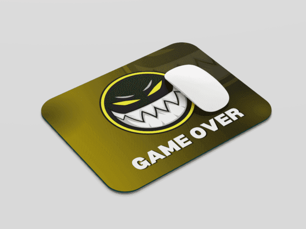 Mouse Pad Game Over | Gaming Pad Anti-Slip Base | High Durability