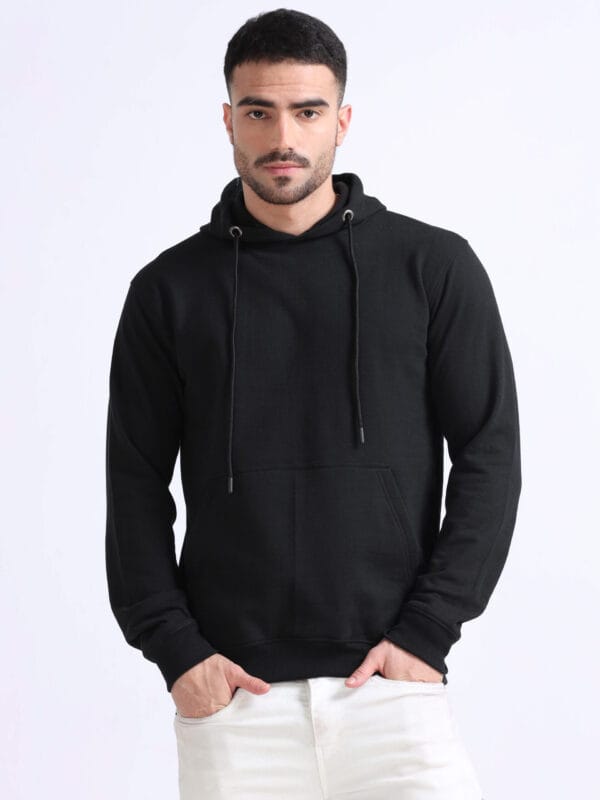 Hoodie Black | Soft & Durable | everyday wear, casual looks, and athleisure outfits | Unisex